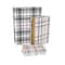 Multicolor Plaid Faux Book Storage Decorative Box Set
